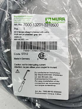 Choose CNC-Service.nl for Trusted Murr Elektronik  7000-13201-3310500 M12 female 0° A-cod. with cable shielded NEW Solutions. Explore our selection of dependable industrial components to keep your machinery operating smoothly.