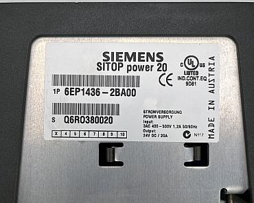 Find Quality Siemens  6EP1 436-2BA00 Switched Mode DIN Rail Power Supply, 340 550V ac ac Input, 24V dc dc Output, 20A REFU Products at CNC-Service.nl. Explore our diverse catalog of industrial solutions designed to enhance your processes and deliver reliable results.