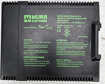 Choose CNC-Service.nl for Trusted Murr Elektronik  MCS-B POWER SUPPLY 1-PHASE 85164 IN: 100-265VAC OUT: 24V/10ADC 85164 REFURBISHED Solutions. Explore our selection of dependable industrial components to keep your machinery operating smoothly.